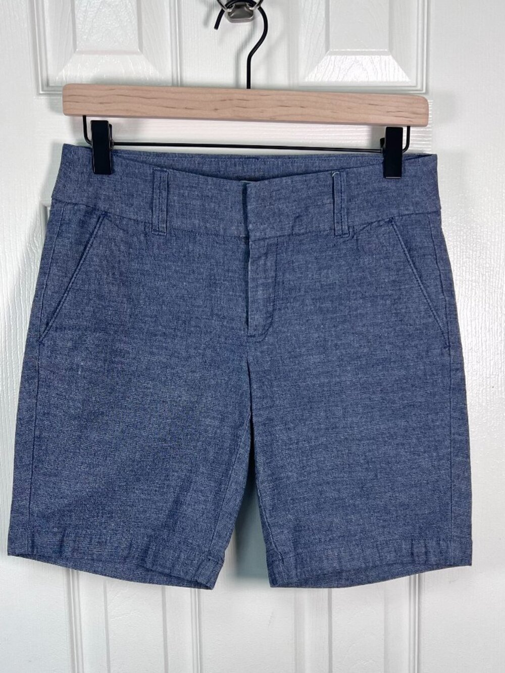 J.Crew Factory Long Chambray Lightweight Shorts Size 0